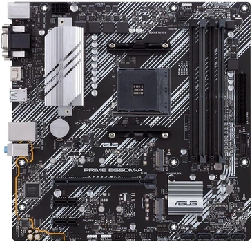 Материнська плата ASUS PRIME B550M-A (Prime B550M-A) (Socket AM4, AMD B550, Micro-ATX) Б/в,U1