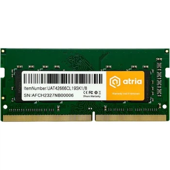 Модуль пам'яті ATRIA DDR4 8Gb 2666MHz sodimm UAT42666CL19SK1/8 (UAT42666CL19SK1/8)