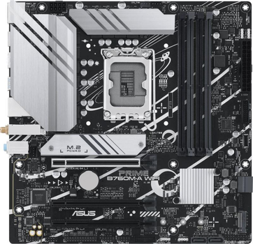 Материнська плата ASUS PRIME B760M-A WIFI (PRIME B760M-A WIFI) (Socket 1700, Intel B760, Micro-ATX)