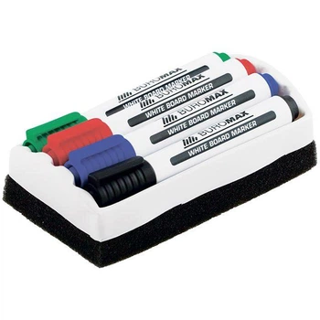 Набор маркеров для доски BuroMax BM.8800-84 2-4 мм 4 шт + губка
