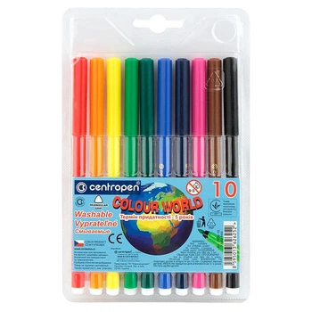 Набор фломастеров Centropen Colour World 10 шт 7550/10