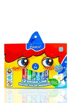 Фломастеры Marco Super Washable Jumbo 12 цветов 1632-12CB