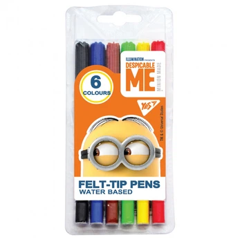 Фломастеры YES 6 цветов "Minions" 650347