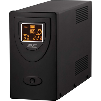 Джерело безперебійного живлення 2E DD2000, 2000VA/1200W, LCD, USB, 2xSchuko (2E-DD2000)