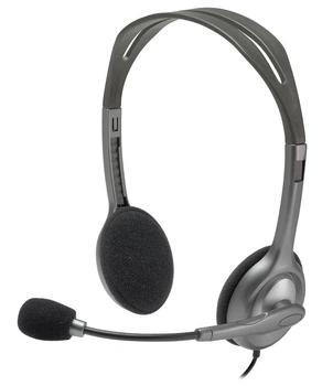 Компьютерная гарнитура Logitech H110 Silver (981-000271)