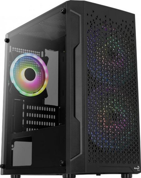 Корпус Aerocool Trinity Mini (Trinity Mini-G-BK-v2) Black (Trinity Mini-G-BK-v2 Black) Без БП Б/в