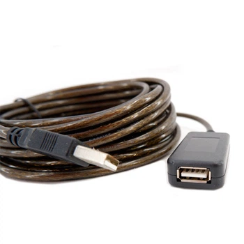 USB 2.0 удлинитель активный репитер, кабель AM-AF, длина 10м для ПК, ноутбука и устройств