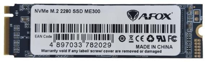 Накопичувач SSD Afox SSD 1Tb ME300 M.2 2280 PCIe NVMe Gen 3x4 3D TLC NAND, Retail (ME300-1000GN)