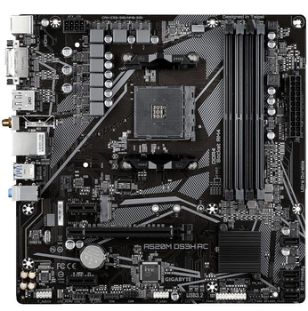 Материнська плата Gigabyte A520M DS3H AC (A520M DS3H AC) (Socket AM4, AMD A520, Micro-ATX)