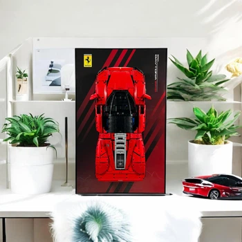 Арт Держатель Рамка 80x50 см. на Стену для Фирменного Конструктора Technic Ferrari Daytona SP3 (42143) Феррари Дайтона - Type-E