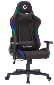 Ігрове крісло GamePro GC700FB RGB Black Fabric (GC700FB RGB)