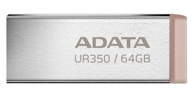 Флеш-накопичувач Adata A-DATA USB 3.2 UR 350 64Gb Silver/Beige (UR350-64G-RSR/BG)