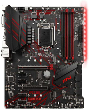 Материнська плата MSI MPG Z390 Gaming Plus (Z390 Gaming Plus) (Socket 1151 v2, Intel Z390, ATX) Б/в,U1