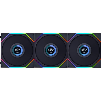 Вентилятор Lian Li (3-pack) TL LCD 120-3, Black Cooler (G99.12TLLCD3B.00)