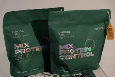 Комплекс Choice для контролю та зниження ваги Mix Protein Control + Mix Protein Slim 405г+405г