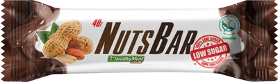 Батончик Healthy Meal Nuts Bar Без сахара 40 г х 20 шт С арахисом и карамелью (4820231511375)
