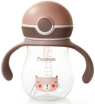 Пляшка дитяча Fissman Babies "Мурка" 260мл з ручками