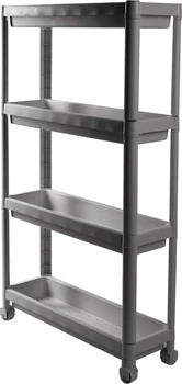 Етажерка Violet House 6014 Long Shelf 54x18x91 см 4-х ярусна Сіра (6014 Long Shelf 4 пол. GREY 54*1)