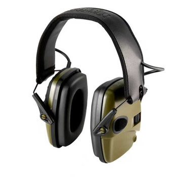 Навушники активні шумозаглушувальні захисні SR020112 NRR 22дБ Чорний/Зелений
