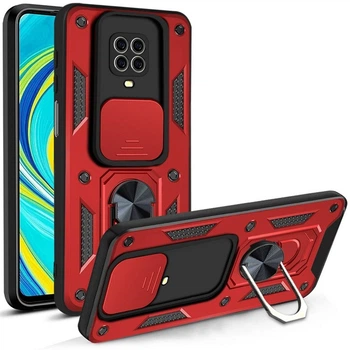Чохол Fiji Camera Defence для Xiaomi Redmi Note 9S бампер із захистом камери Red