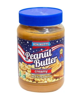 Арахісова паста Bon Nutts Peanut Butter Creamy без цукру, 340г