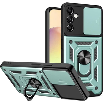 Чохол Fiji Camera Defence для Samsung Galaxy A24 (A245) бампер із захистом камери та підставкою Green