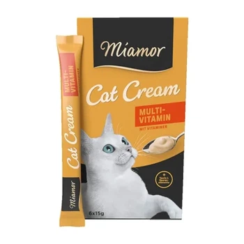 Ласощі для котів Miamor Cat Snack Multi Vitamin Cream 6 стіків по 15 грам