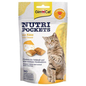 Ласощі для котів GimCat Nutri Pockets Käse з сиром 60 г