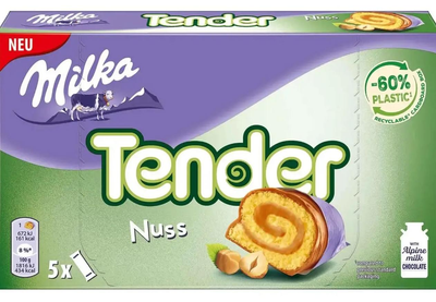 Бисквит Milka Tender Nuss 5шт 185г