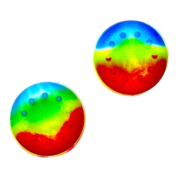 Накладки на стики Rainbow 2 шт для геймпадов Sony DualShock 4 / DualSense 5 / Xbox One / Xbox Series / Nintendo
