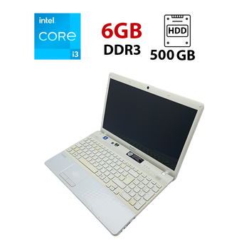 Ноутбук Sony VP156 / 15.6" (1366x768) TN / Intel Core i3-2330M (2 (4) ядра по 2.2 GHz) / 6 GB DDR3 / 500 GB HDD / nVidia GeForce 410M, 1 GB GDDR3, 64-bit / WebCam б/у