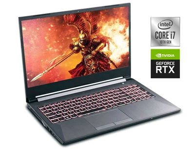 Игровой ноутбук Б-класс Sager NH58DDW / 15.6" (1920x1080) IPS / Intel Core i7-10875H (8 (16) ядер по 2.3 - 5.1 GHz) / 16 GB DDR4 / 512 GB SSD / nVidia GeForce RTX 2060, 6 GB GDDR6, 192-bit / WebCam б/у