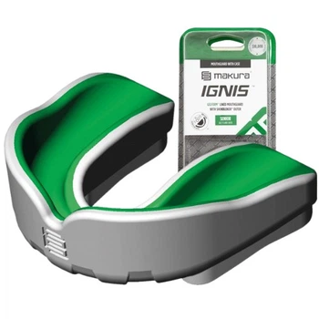 Капа боксерська MAKURA Ingis доросла (вік 11+) White/Green (art.6017514051)