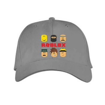 Кепка Roblox icons Сірий