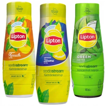 Набір з 2 шт. Сироп до сатуратора Sodastream Lipton Green Zitrone Pfirsich Ice Tea концентрат 3 x 440 мл