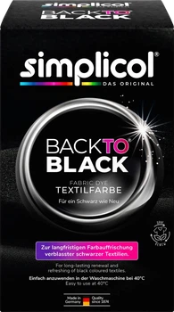 Краска для обновления цвета одежды и текстиля Simplicol Back to Black Черная 400 г