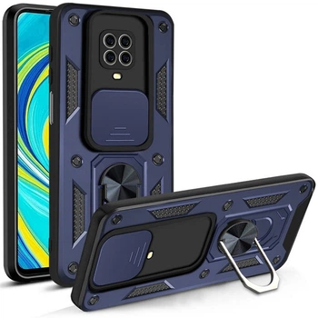 Чохол Fiji Camera Defence для Xiaomi Redmi Note 9 Pro бампер із захистом камери Dark Blue
