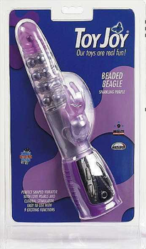 Вибратор Beaded beagle vibrator purple (Toy Joy) (03844000000000000)