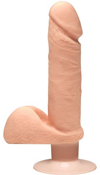 Вибратор Doc Johnson The D, Perfect D Vibrating 7 with Balls цвет телесный (21897026000000000)