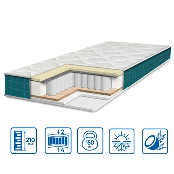 Матрац Eurosleep FRESH "spring memory-cocos" - нестандарт за м.кв