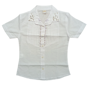 Блузка для девочки Atabay 146-152 см. Белая (Б-0005)