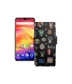Чохол-книжка з екошкіри для телефону Ulefone Note 7P Бітлз
