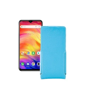 Чохол-флип з екошкіри для телефону Ulefone Note 7P Блакитний