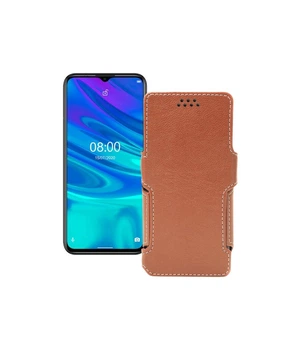 Чохол-книжка з екошкіри для телефону Ulefone Note 9p Коричневий