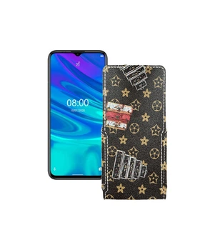 Чохол-флип з екошкіри для телефону Ulefone Note 9p Луі-Вітон-коричневий