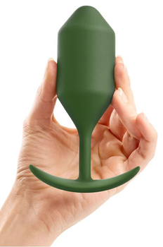 Великий професійний анальний затор B-Vibe Snug Butt Plug 4 колір зелений (21794010000000000)