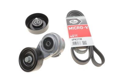 Комплект ременя генератора Kia Rio 1.6 CVVT 12- 6PK2138 K096PK2138 GATES