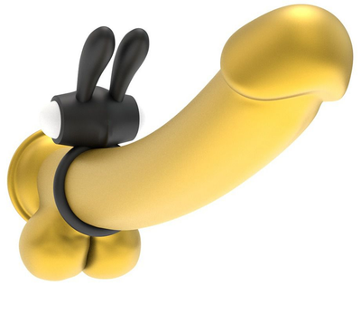 Эрекционное кольцо с вибрацией Power Clit Cockring Rabbit цвет черный (18928005000000000)