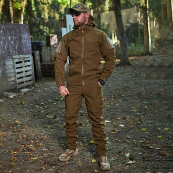 Демісезонна Форма R-military Softshell Куртка + Штани койот розмір 3XL