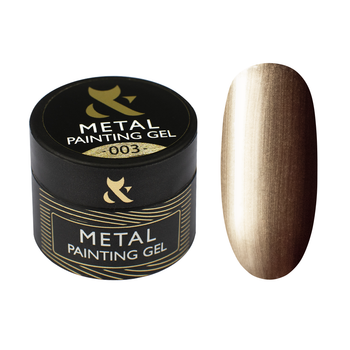 Гель фарба F.O.X Metal Painting Gel 003 металізована (золото) 5 мл
